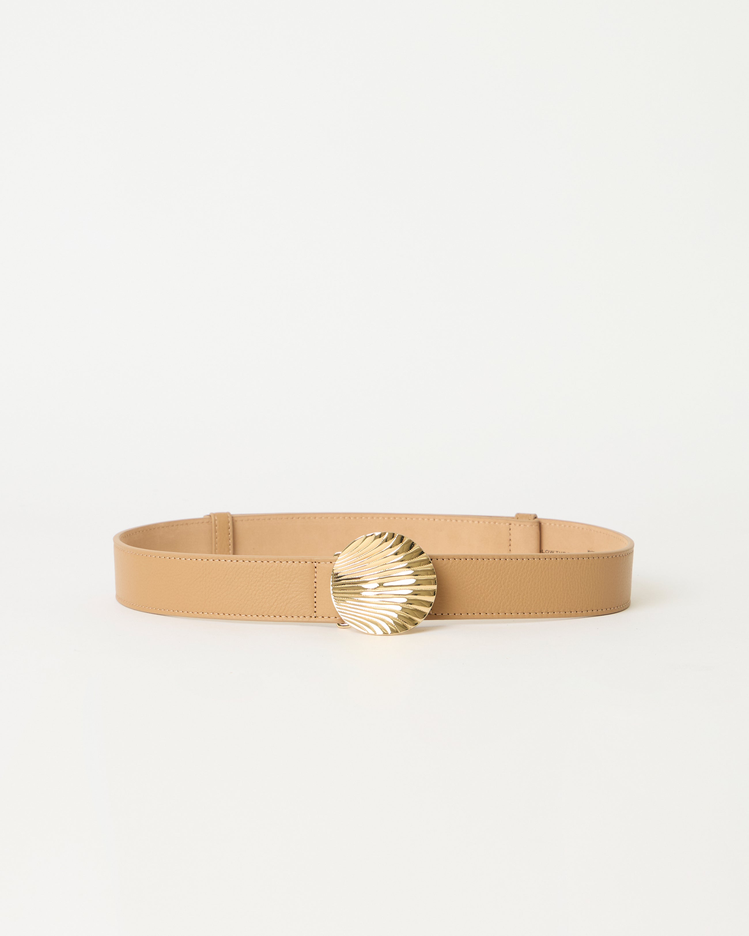 CHELLE LEATHER BELT Vacchetta Gold - BELT