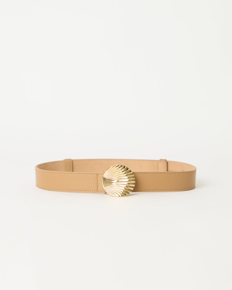 CHELLE LEATHER BELT Vacchetta Gold - BELT