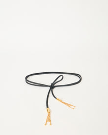 MELROSE WRAP LEATHER BELT Black Gold - BELT