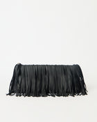 MELROSE LEATHER CLUTCH Black - HANDBAGS