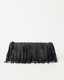 MELROSE LEATHER CLUTCH Black - HANDBAGS