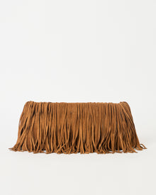 MELROSE SUEDE CLUTCH Bronze - HANDBAGS