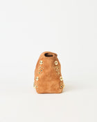 INEZ STUDDED SUEDE CLUTCH - HANDBAGS