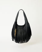 MELROSE LEATHER HOBO Black - HANDBAGS