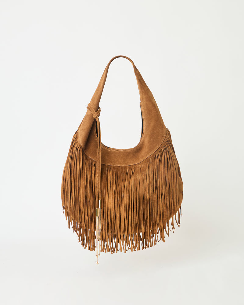 MELROSE SUEDE HOBO Bronze - HANDBAGS