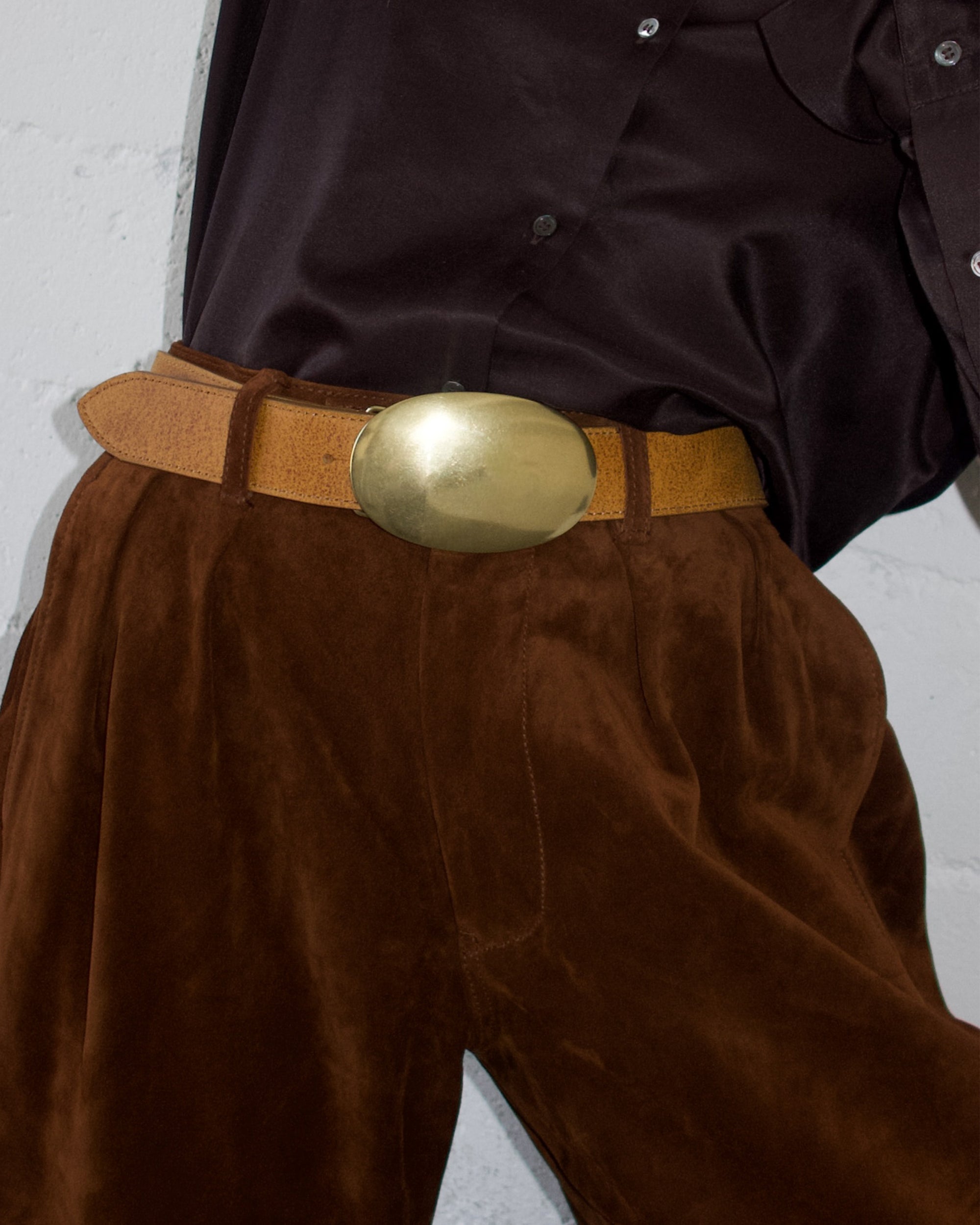 MYRA WASHED LEATHER BELT - BELT