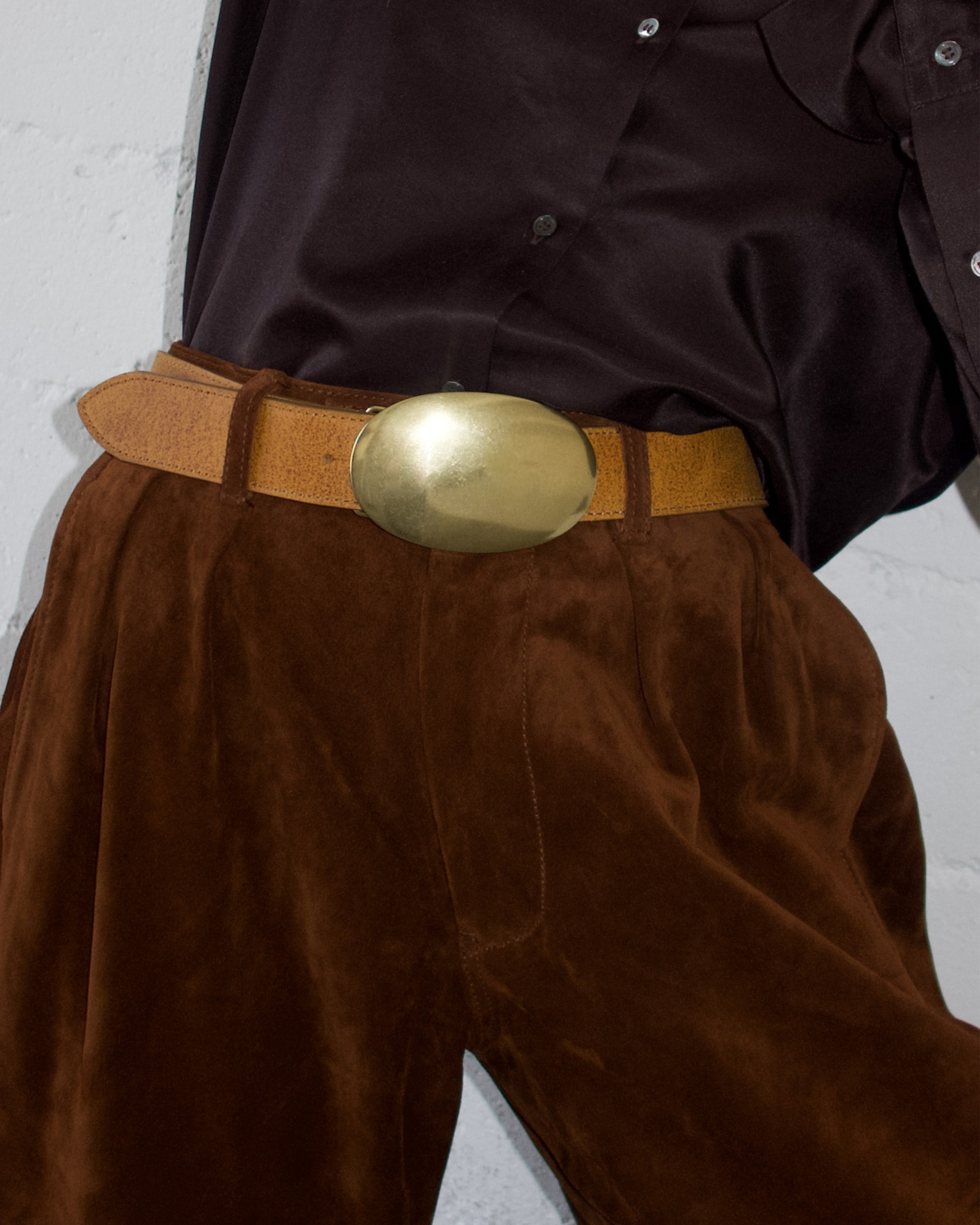 MYRA WASHED LEATHER BELT - BELT