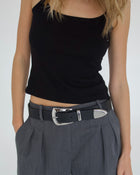 JORDANA MINI LEATHER BELT - BELT