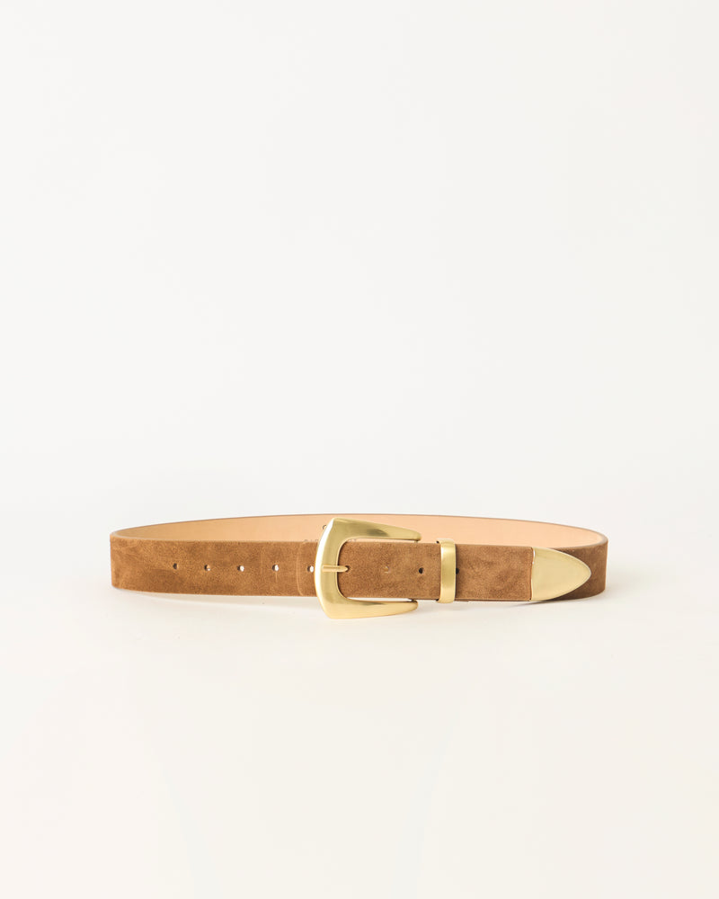 JORDANA MINI SUEDE BELT Bronze Brushed Brass - BELT