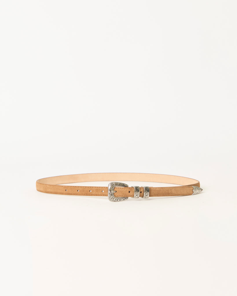 GUNNAR SUEDE BELT Bronze Silver - BELT