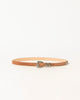 GUNNAR SUEDE BELT Cognac Silver - BELT