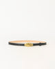 DARRIAN LEATHER BELT Black Brass - BELT