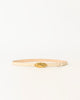 DARRIAN LEATHER BELT Latte Brass - BELT