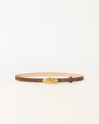 DARRIAN SUEDE BELT Chocolate Brass - BELT