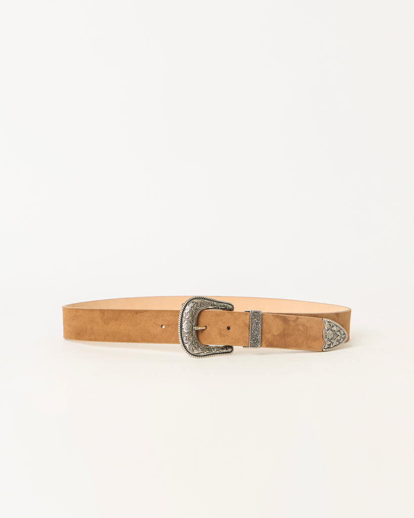 FRANK SUEDE BELT Bronze Silver - BELT