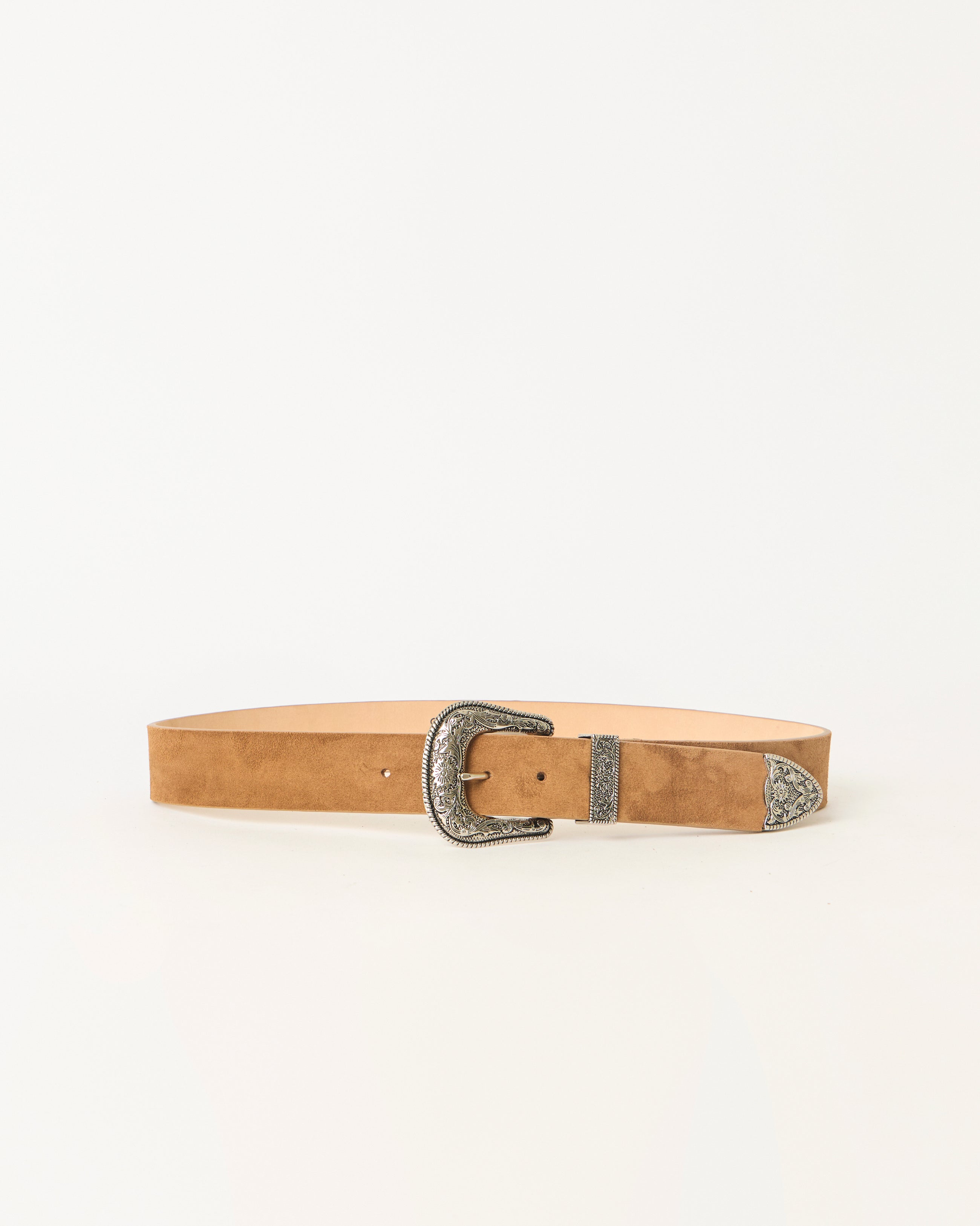 FRANK SUEDE BELT Bronze Silver - BELT