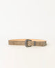 FRANK SUEDE BELT Elephant Silver - BELT
