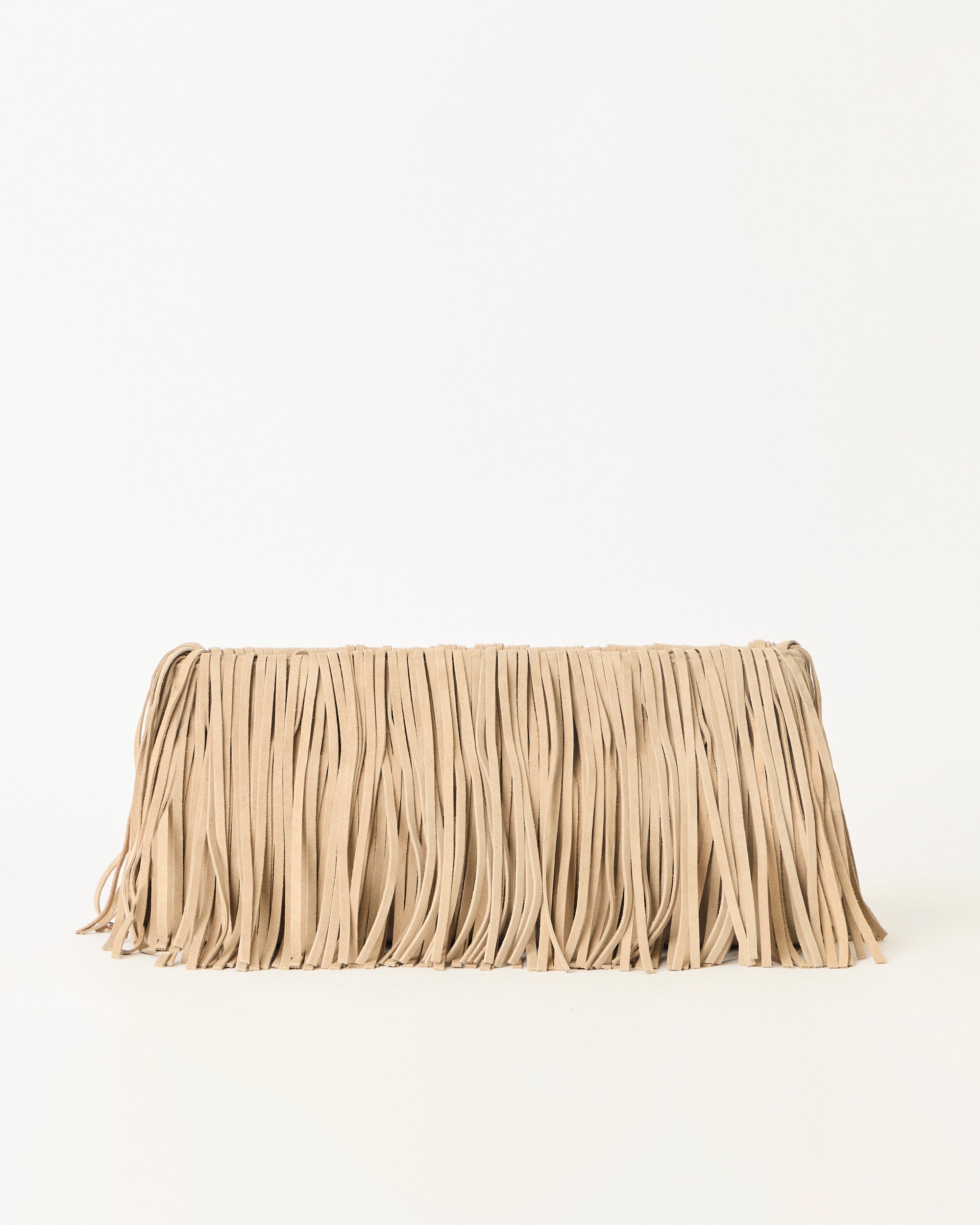 MELROSE SUEDE CLUTCH Macchiato - HANDBAGS