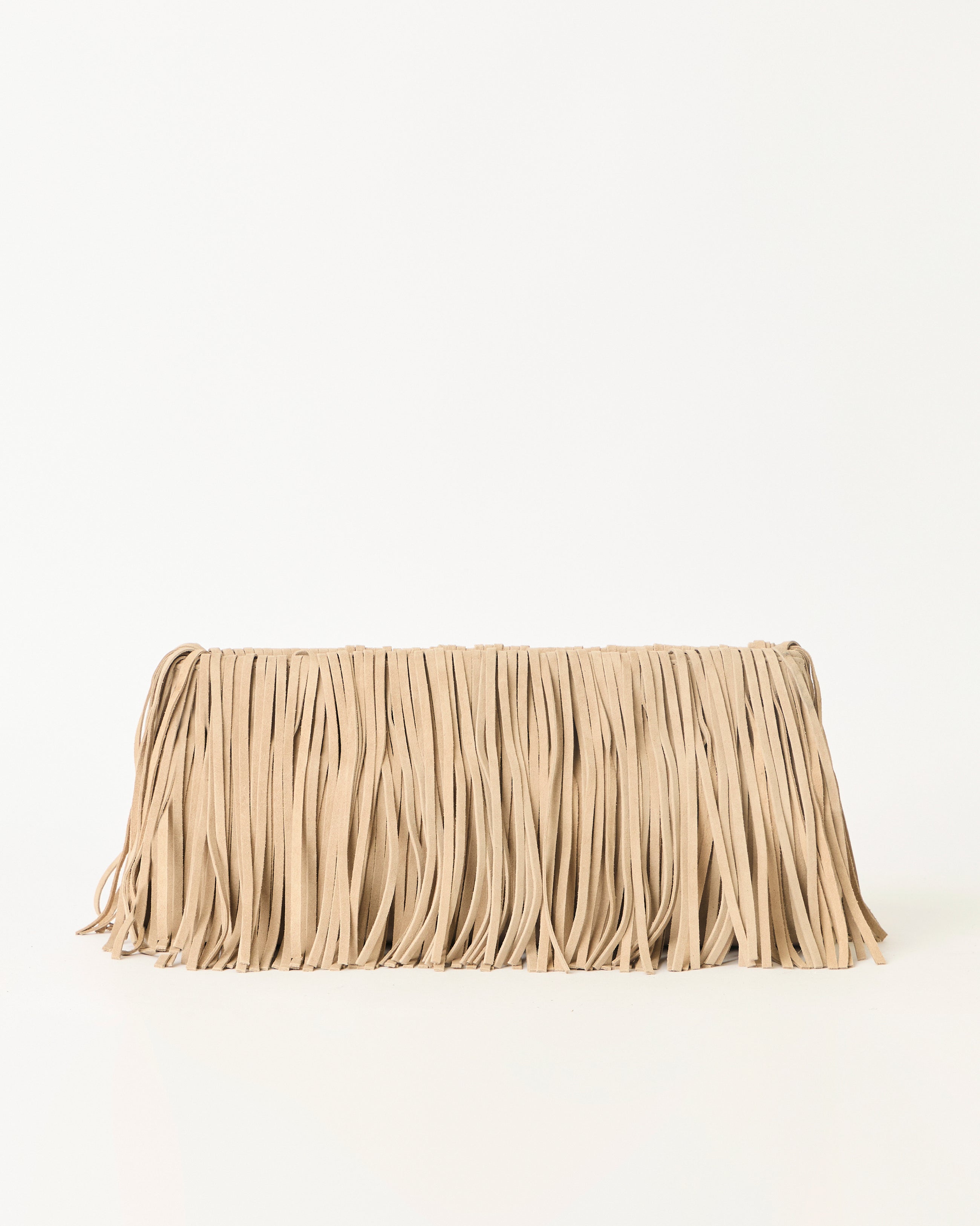 MELROSE SUEDE CLUTCH Macchiato - HANDBAGS