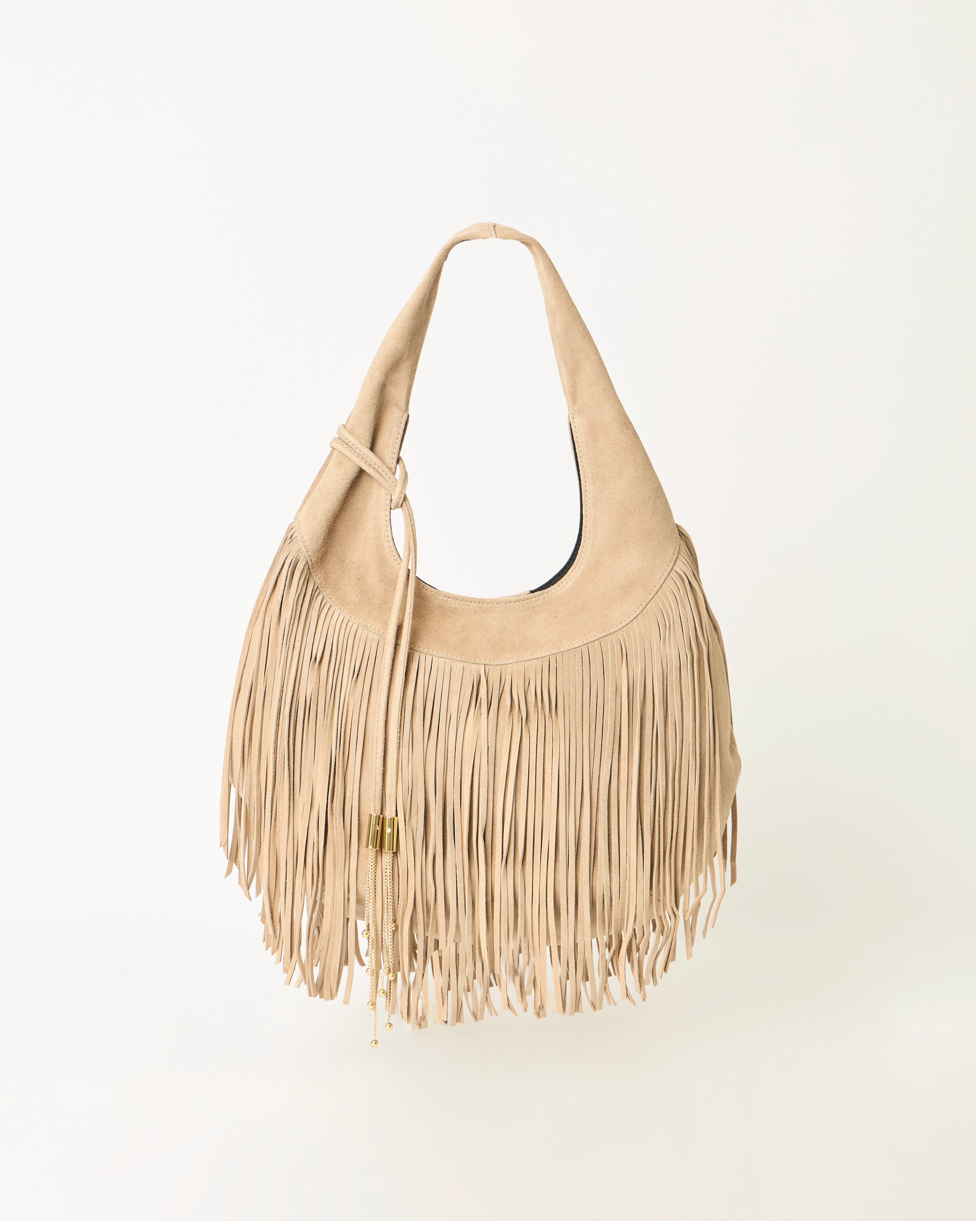 MELROSE SUEDE HOBO Macchiato - HANDBAGS