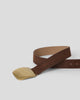 LEIGHTON CROCO SUEDE BELT - BELT