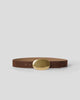 MYRA CROCO SUEDE BELT Brunette Brass - BELT