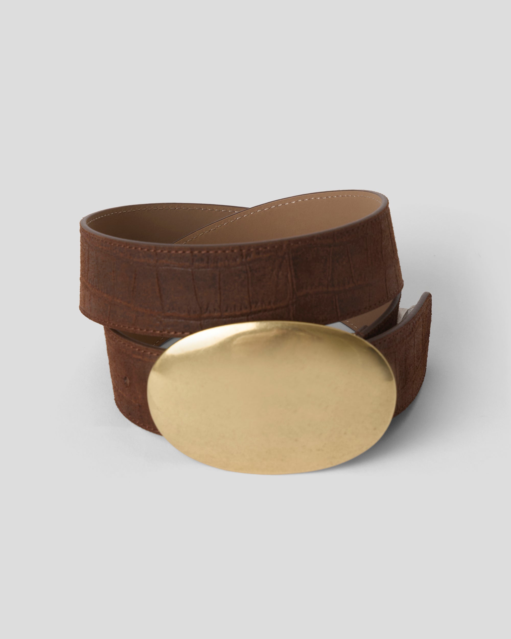 MYRA CROCO SUEDE BELT - BELT