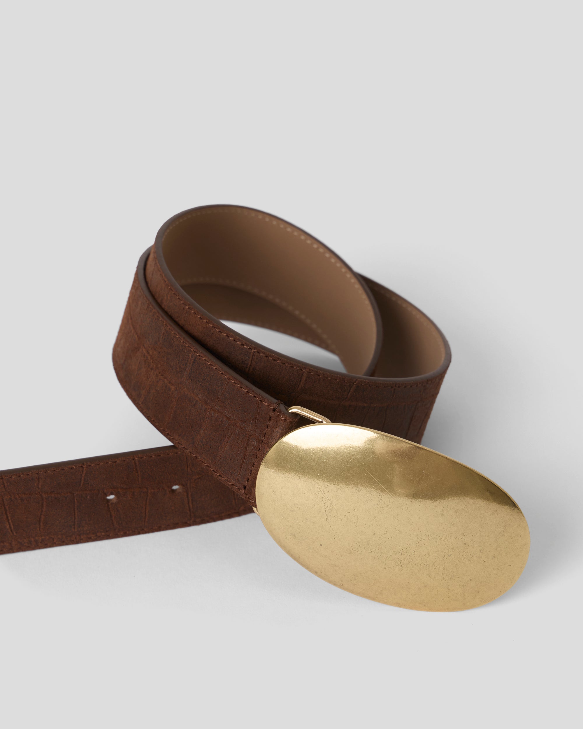 MYRA CROCO SUEDE BELT - BELT