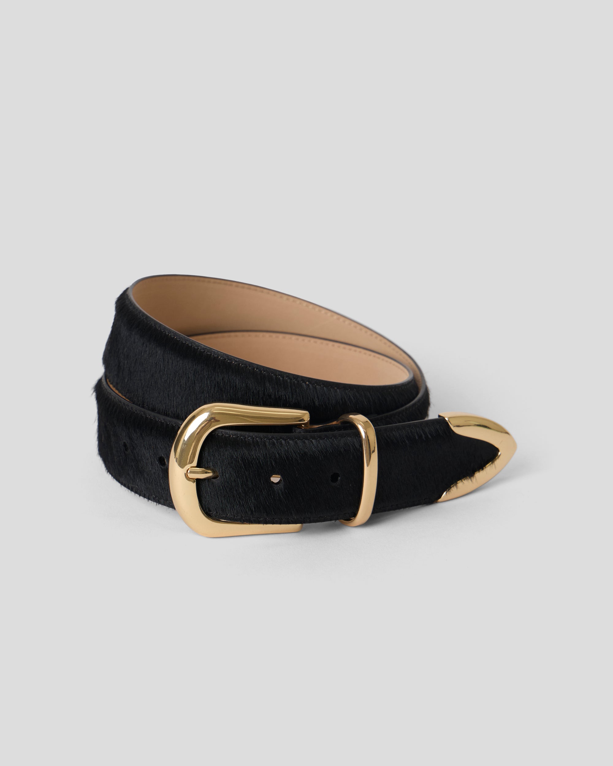 MARC CALF-HAIR LEATHER BELT - BELT