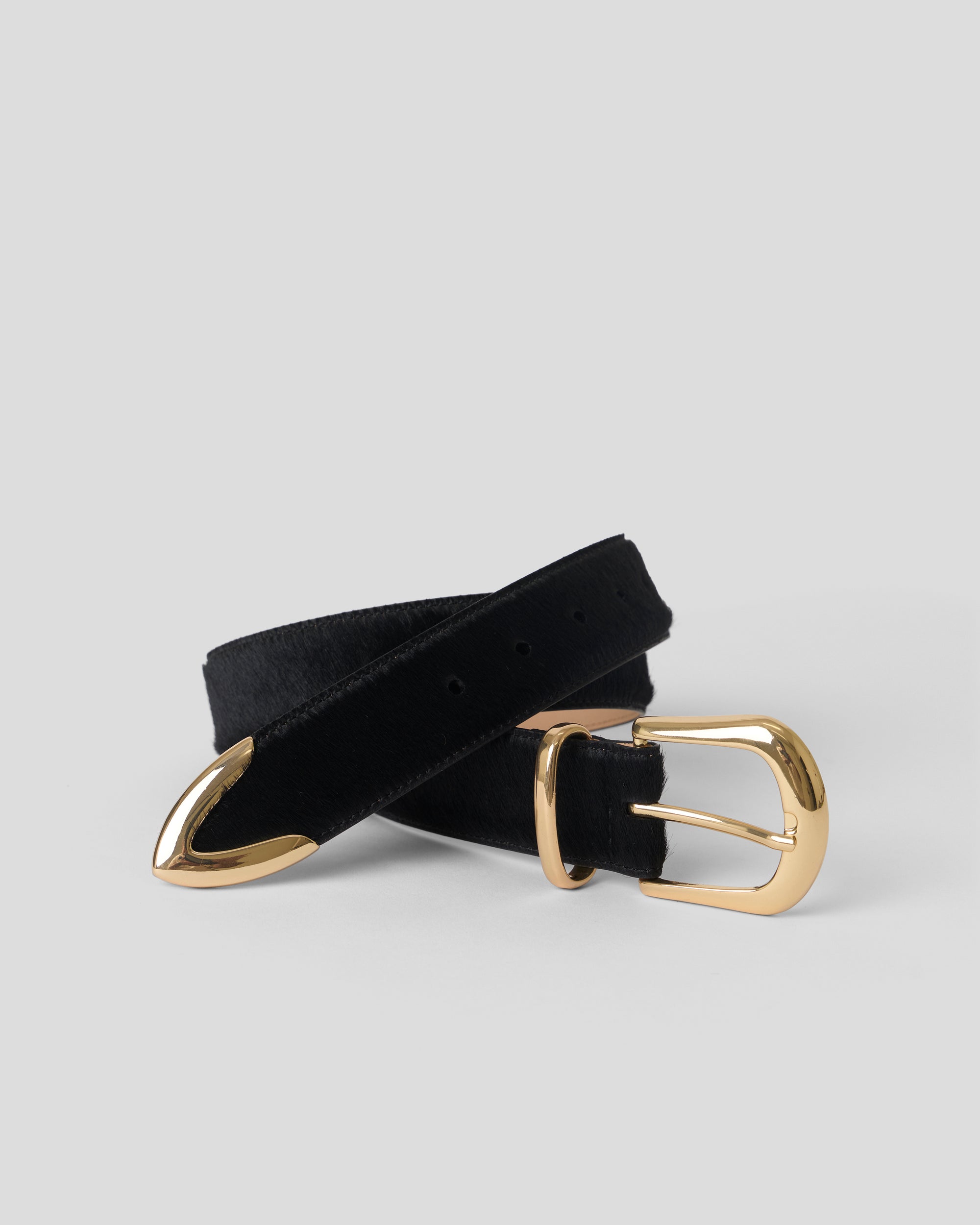 MARC CALF-HAIR LEATHER BELT - BELT