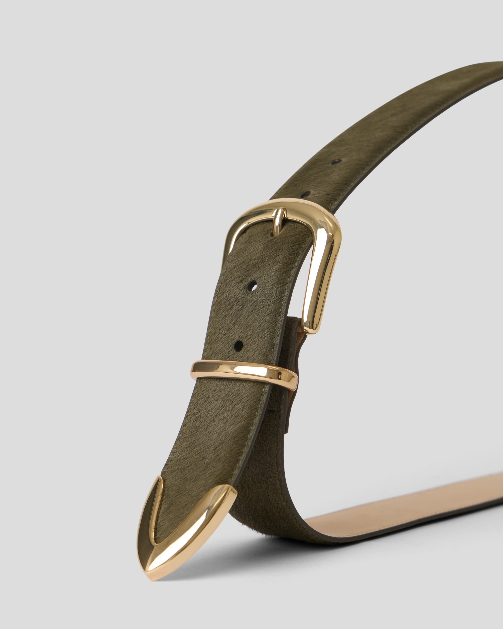 MARC CALF-HAIR LEATHER BELT - BELT