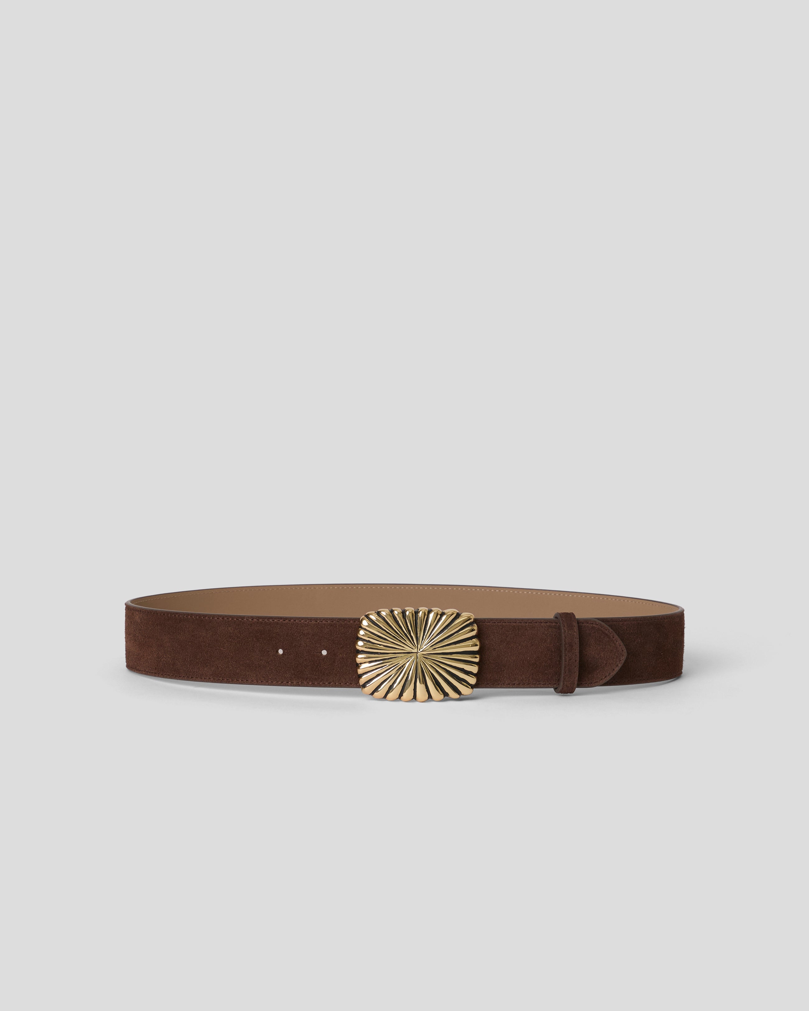 COSMO SUEDE BELT Chocolate Gold - BELT