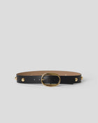 SIERRA STUDDED LEATHER BELT Black Gold - BELT