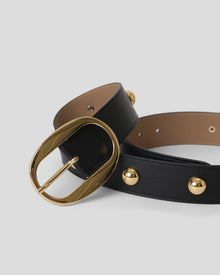 SIERRA STUDDED LEATHER BELT - BELT