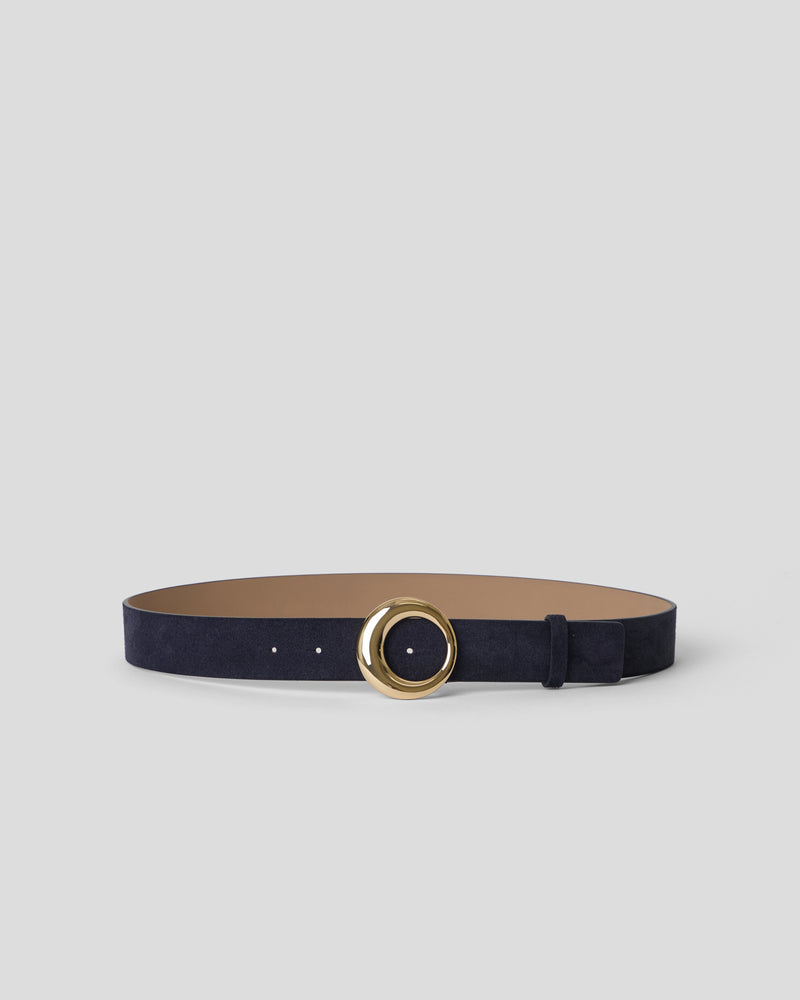 DAVID SUEDE BELT Dk. Navy Gold - BELT