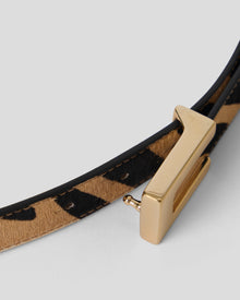 NATE CALF-HAIR LEATHER BELT - BELT