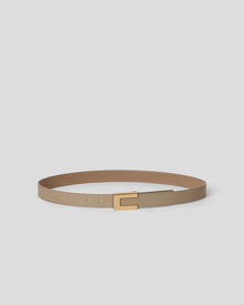 NATE LEATHER BELT Beige Gold - BELT