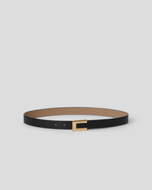 NATE LEATHER BELT Black Gold - BELT