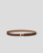NATE LEATHER BELT Tobacco Gold - BELT