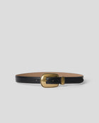 WALKER COLT LEATHER BELT Black Brass - BELT