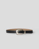 WALKER COLT LEATHER BELT Black Silver - BELT