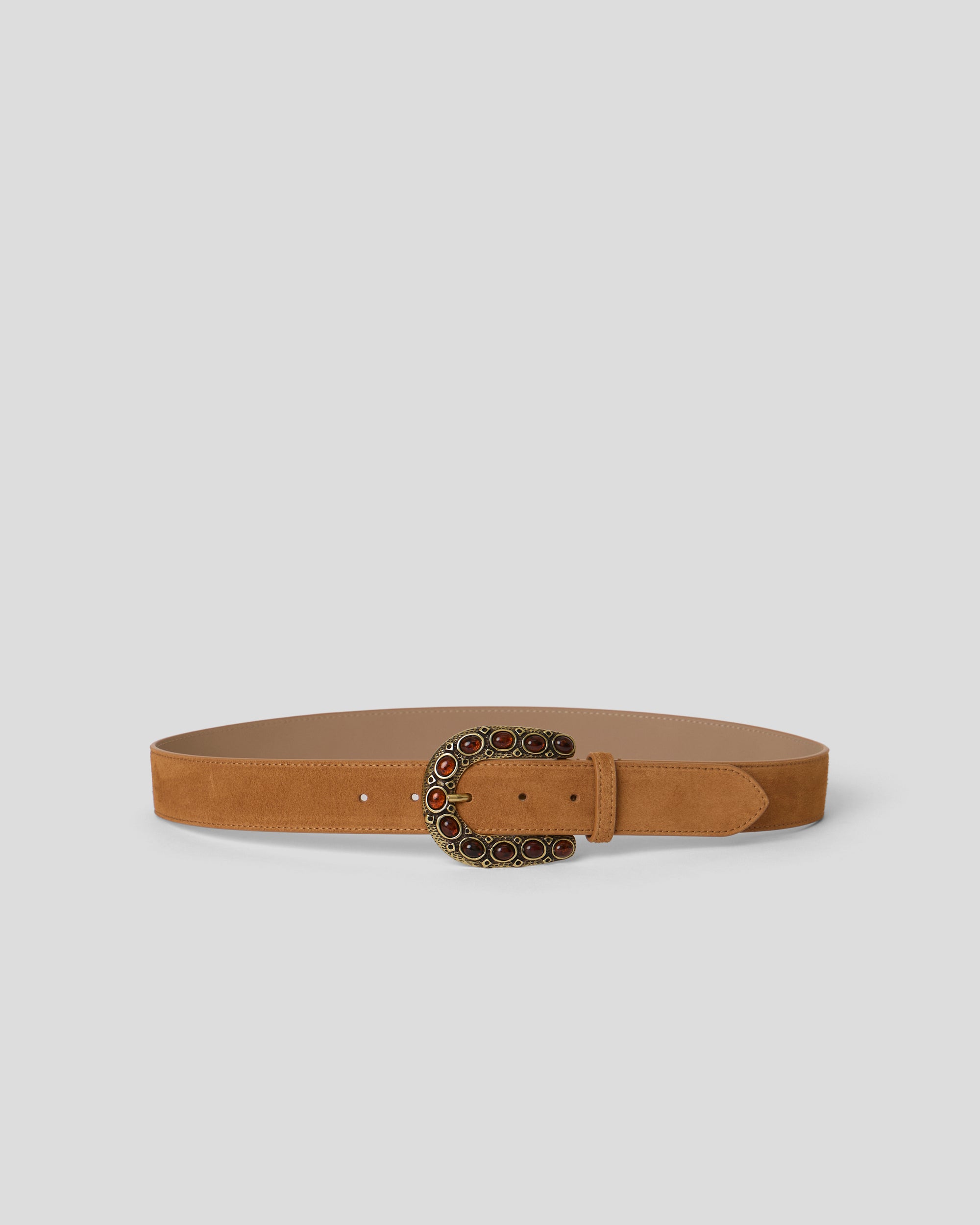 CHARLES SUEDE BELT Sienna Brass - BELT
