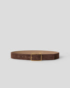 MILLA SUEDE BELT Chocolate Gold - BELT