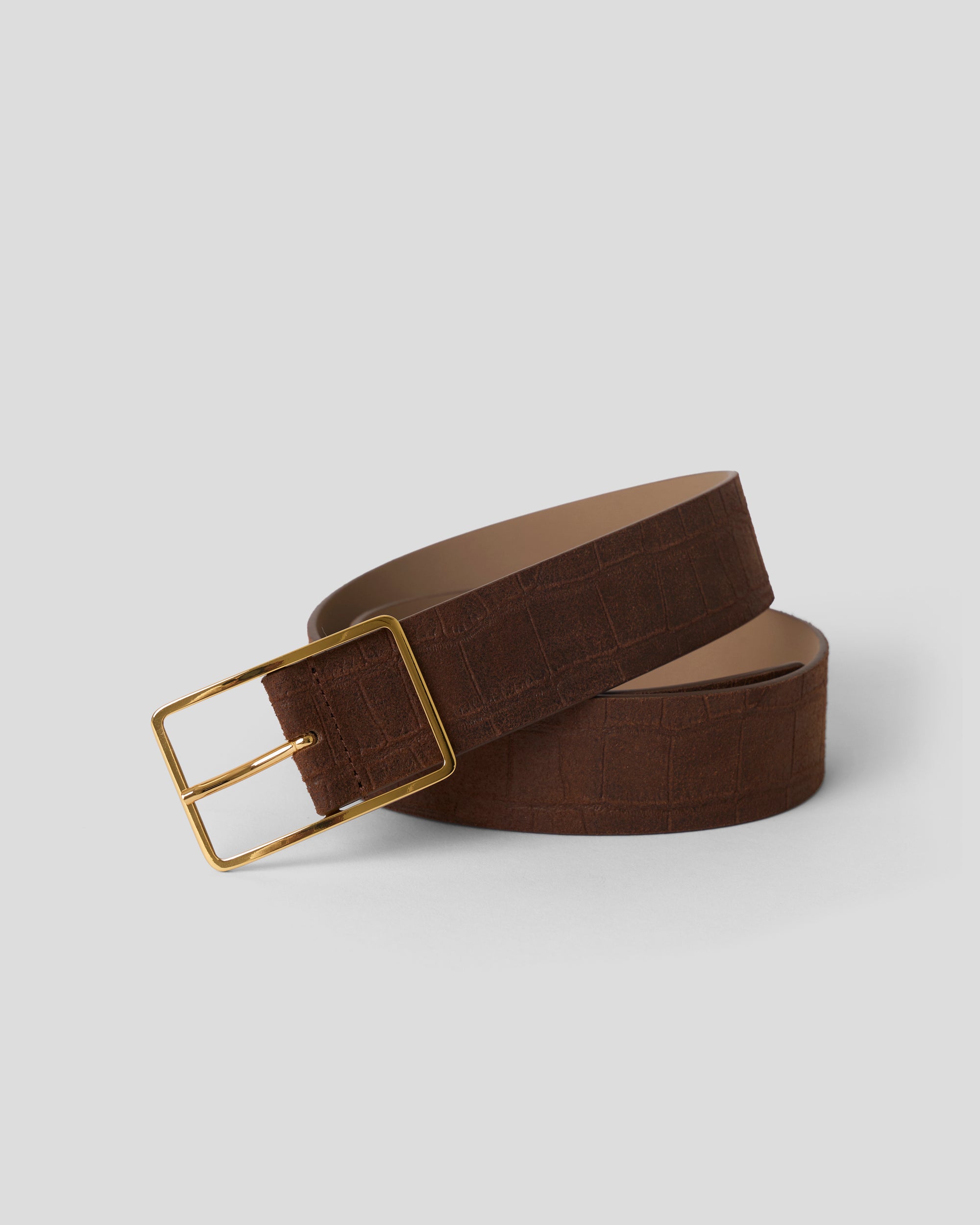 MILLA CROCO SUEDE BELT - BELT