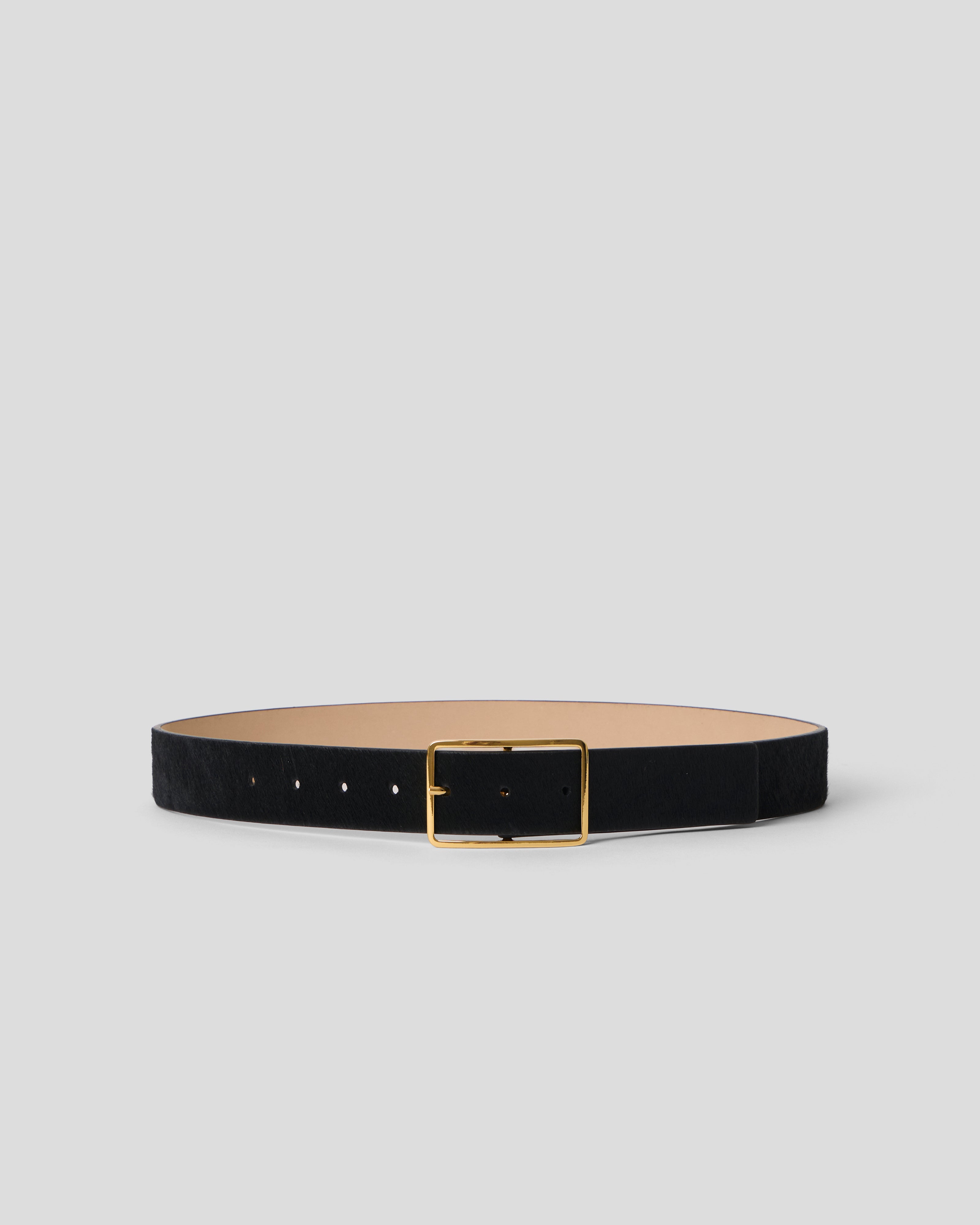 MILLA CALF-HAIR LEATHER BELT