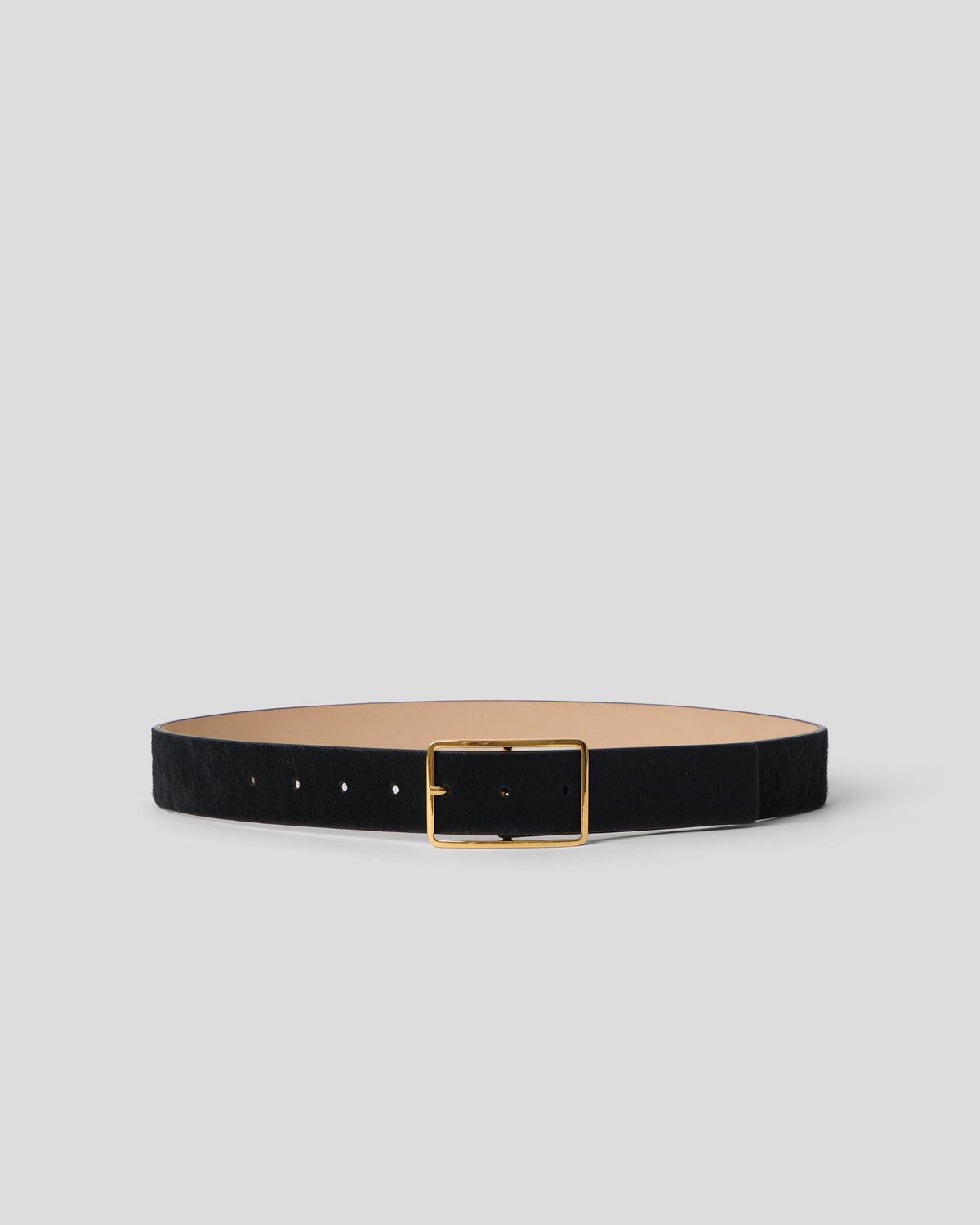 MILLA CALF-HAIR LEATHER BELT