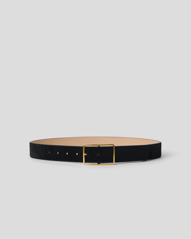 MILLA CALF-HAIR LEATHER BELT