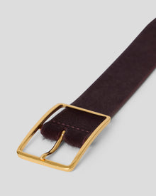 MILLA CALF-HAIR LEATHER BELT - BELT