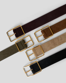 MILLA CALF-HAIR LEATHER BELT - BELT