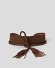 AALIYAH LEATHER WRAP Tobacco - BELT